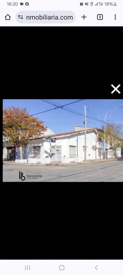 VENTA en ESQUINA CASA + LOCAL + DEPARTAMENTO con COCHERA