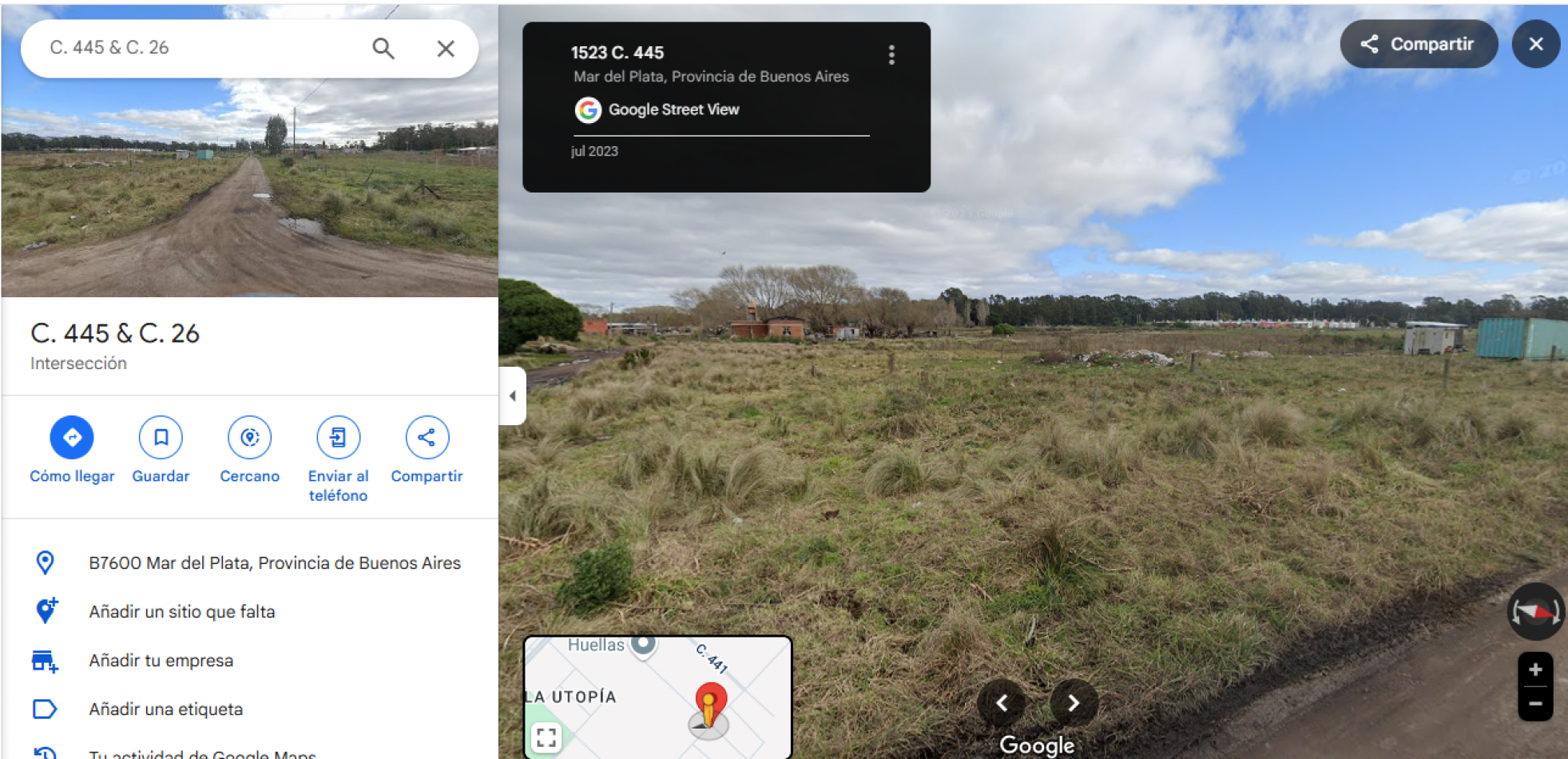 VENTA TERRENO de 600 METROS CUADRADOS A 400 METROS de la RUTA y CERCA de AQUOPOLIS