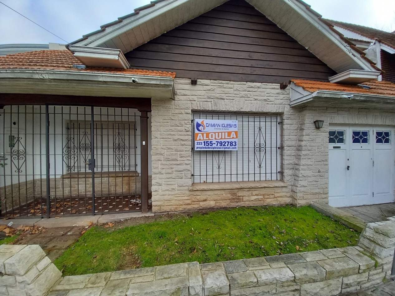 ALQUILER CHALET USO para OFICINAS o CONSULTORIO 4 AMB de ESTILO ESTADO ORIGINAL  LOS TRONCOS