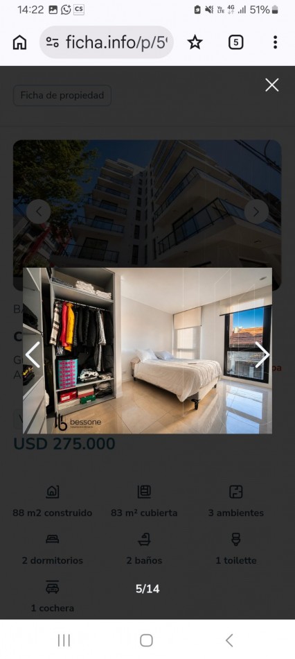 VENTA 3AMB EXCELENTE CALIDAD GUEMES A ESTRENAR COCHERA 