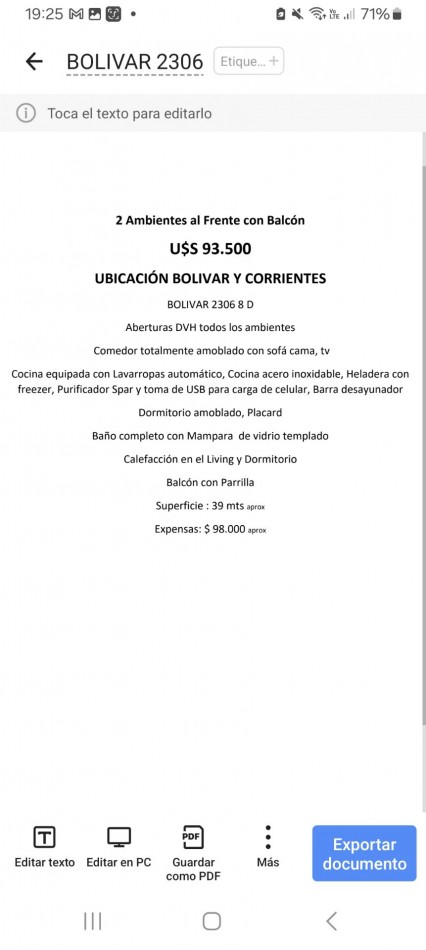 VENTA 2AMB RECICLADO CENTRO BALCON TODO A ESTRENAR 