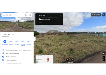 VENTA TERRENO de 600 METROS CUADRADOS A 400 METROS de la RUTA y CERCA de AQUOPOLIS